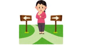 どちらの心療内科を選ぶか考える人の後ろ姿