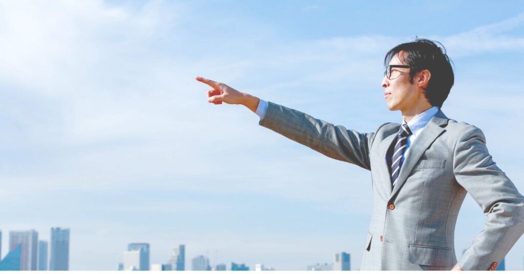 健全な距離感で働くことで前向きになった中間管理職のイメージ