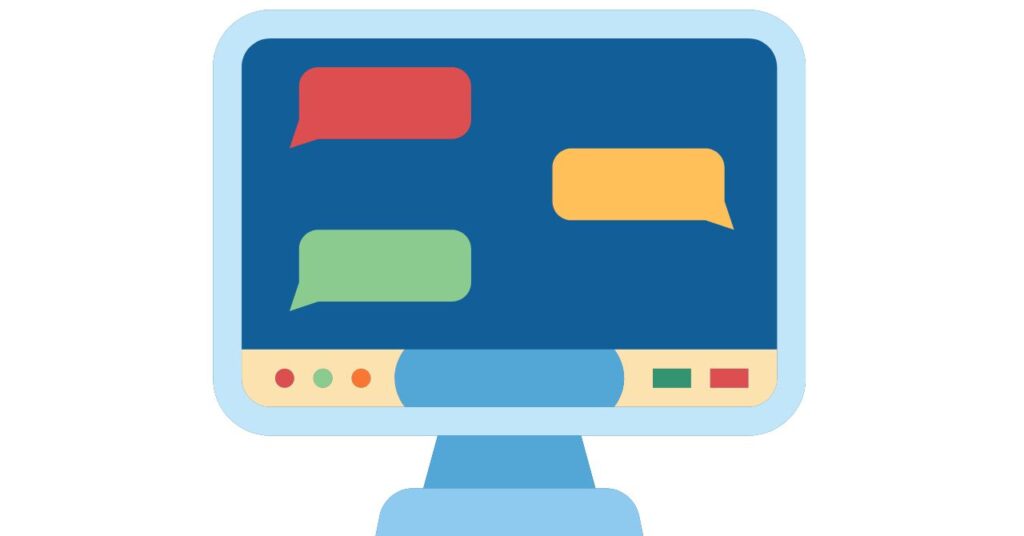 オンラインでコミュニケーションを取る在宅勤務者